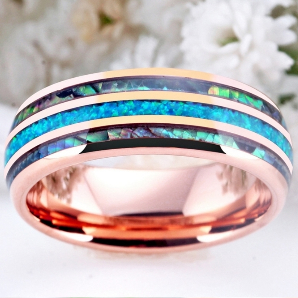 Mens Rose Gold Ring Size 10 - Picture 3 of 4
